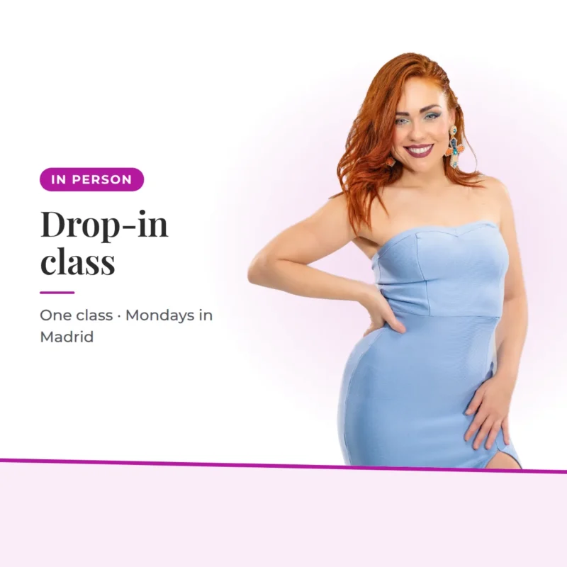 Drop-in class — One class · Mondays in Madrid. Irene Palomares salsa academy.