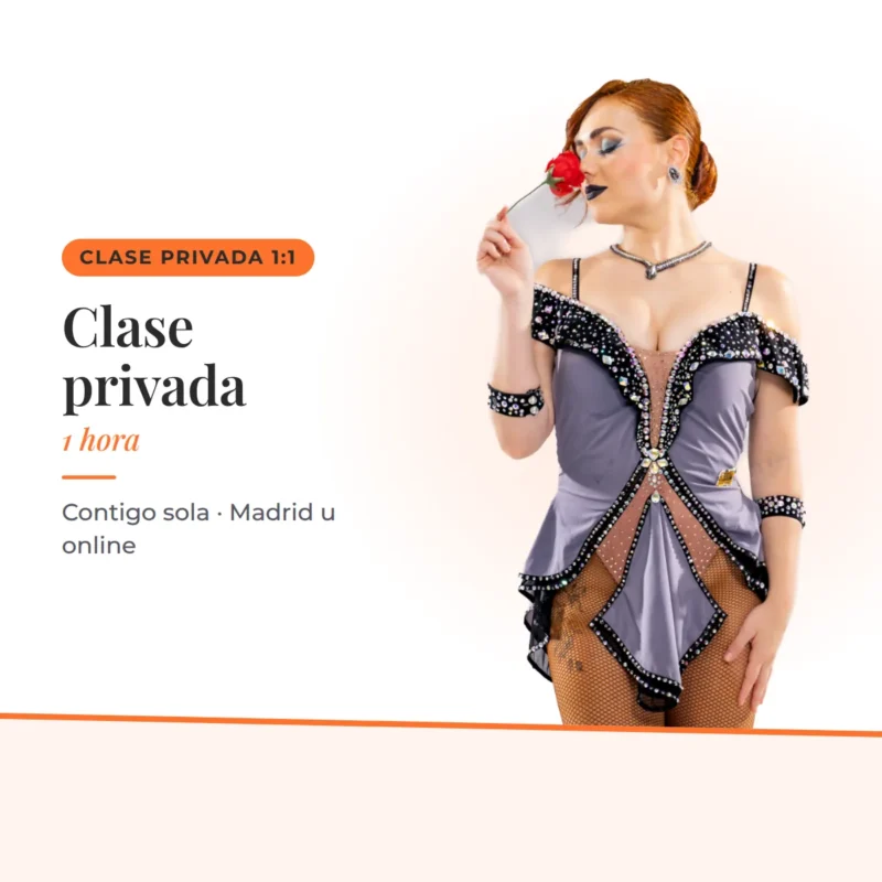 Clase privada — 1 hora — Contigo sola · Madrid u online. Irene Palomares, academia de salsa.