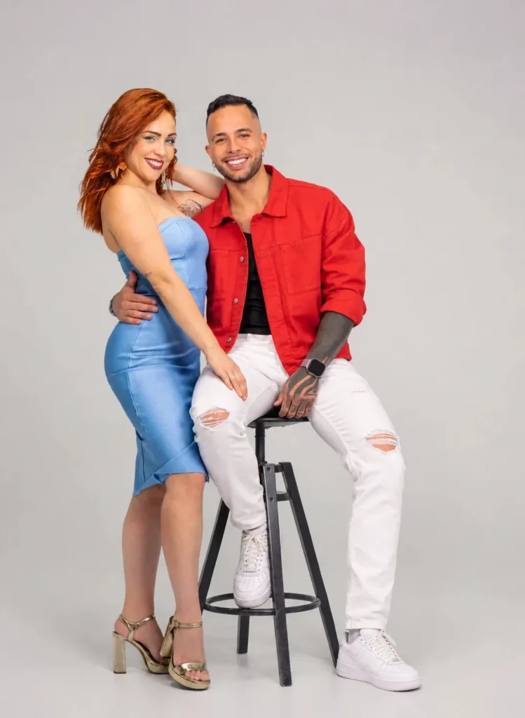 Irene Palomares con su pareja de baile de la Compañía Amateur Valyrio
